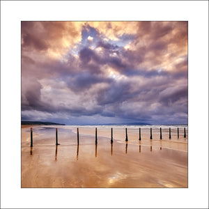 Portstewart beach posts by John Taggart Landscape Photography