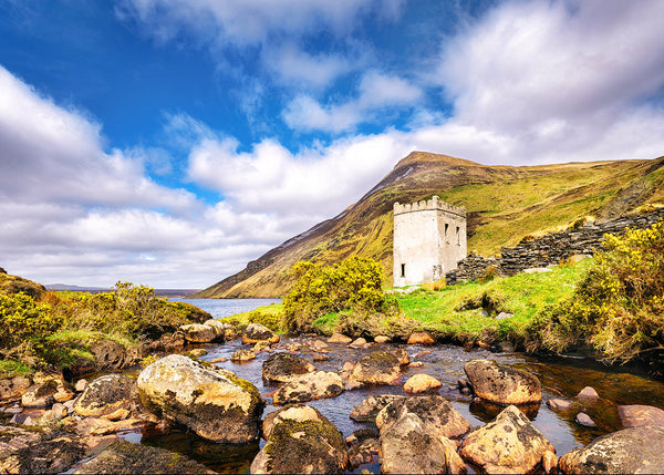 Altan Tower beside beautiful Altan Lough County Donegal
Bring the quiet magic of an Ireland into your space with this fine art landscape print, captured at a historic Altar Tower in County Donegal. Surrounded by rich foliage, the scene evokes a sense of atmosphere, nostalgia and the timeless beauty of the sweet Donegal countryside.
