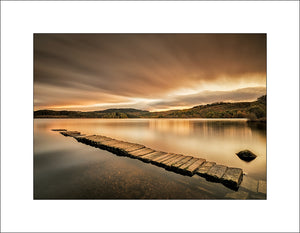 Evening light at Ard Pier in the Trossachs by John Taggart Landscapes