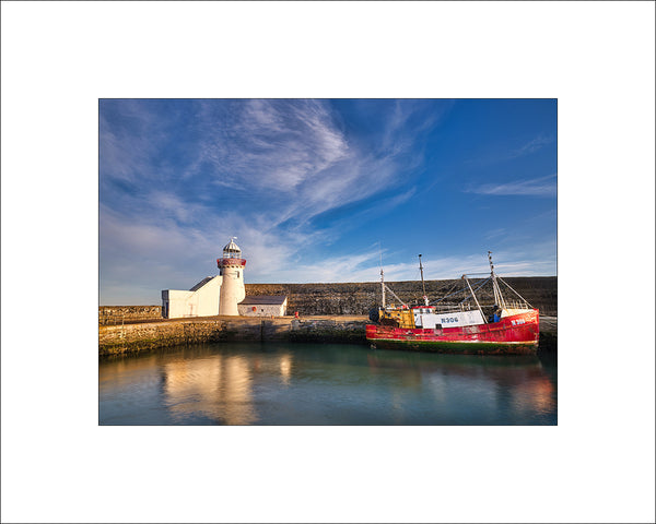 Morning light at Balbriggan Harbour Co Dublin Ireland by John Taggart Landscape Photography