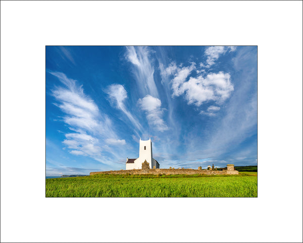 The White Church at Ballintoy Harbour on Ireland's beautiful north coast. By John Taggart Irish Landscape Photographer