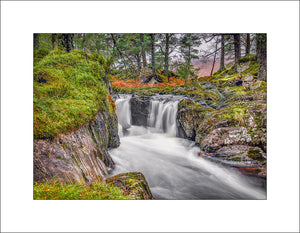 Waterfalls among the Caledonian Pines of Glen Affric by John Taggart Landscapes 