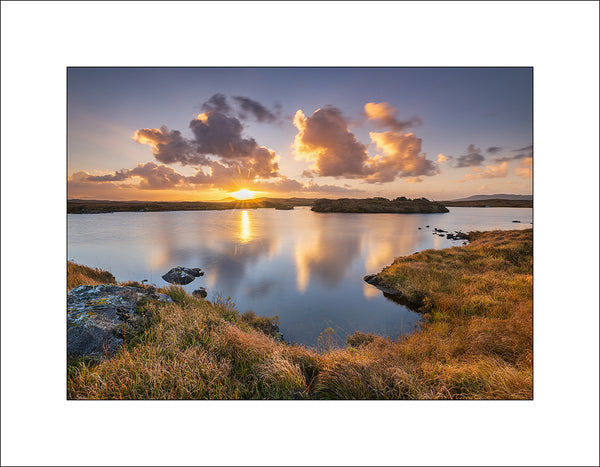 A beautiful autumn sunrise along the Old Bog Road in Connemara County Galway by John Taggart Landscapes