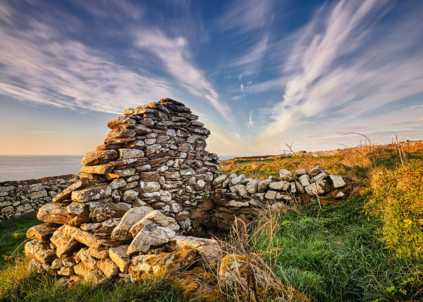 Ancient stone ruin at Corran Beg County Cork Ireland Wild Atlantic Way coastal landscape photography
