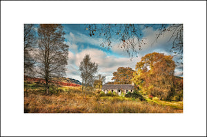 Autumn Cottage Highlands of Scotland by John Taggart Landscapes