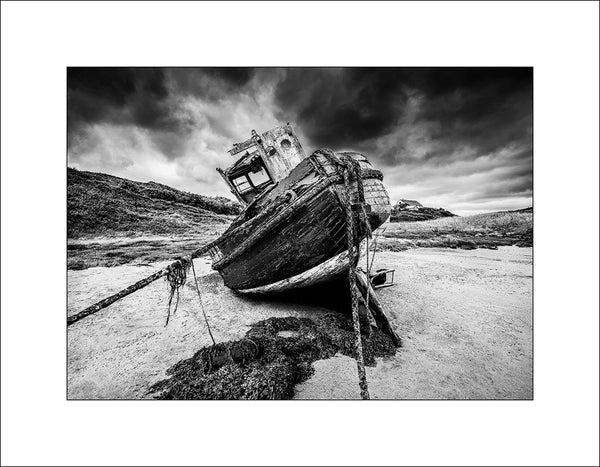 An old boat on Cruit Island on the Wild Atlantic Way in County Donegal by John taggart Landscapes