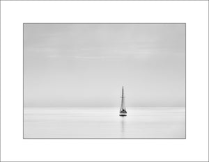 Dingle Bay Boat County Kerry Ireland in Black & White by Irish Landscape Photographer John Taggart