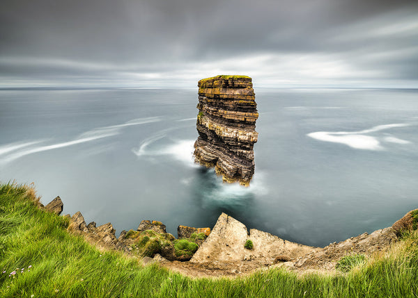 Dun Briste sea stack Downpatrick Head County Mayo Ireland long exposure Atlantic coast landscape photograph
