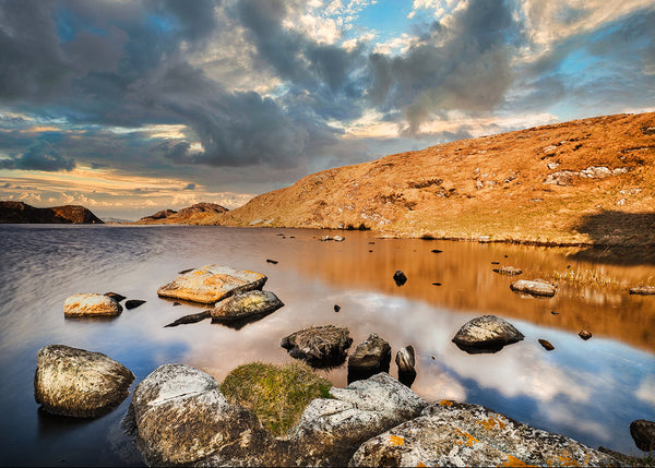 Dun Lough Achill Island County Mayo Ireland lake rocks Wild Atlantic Way landscape photography