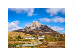 Dunlewy at the foot of Mount Errigal in County Donegal by John Taggart Landscapes