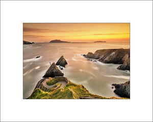 Sunset over Dunquin Harbour in beautiful County Kerry, the most westerly settlement in Ireland by Irish Landscape Photography John Taggart