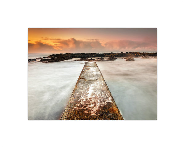 Dunseverick Pier in County Antrim along the Causeway Coastal Route by Irish landscape photography artist John Taggart