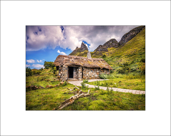 Galboly Cottage in the hidden village Glens of Antrim. by Irish landscape photographer John Taggart