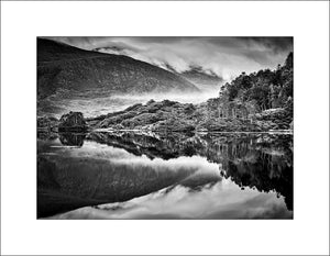 Morning mist at Glanmore Lough in County Kerry Ireland by John Taggart Landscapes