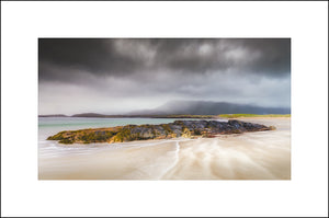 Stormy clouds over Mweelrea Mountain from Glassillaun in Connemara in County Galway by John Taggart Landscapes