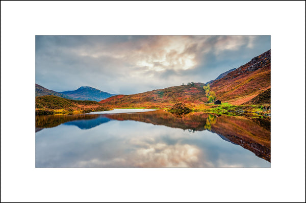 Autumn Light and Reflection at Glen Cannich, Strathglass Highlands of Scotland by John Taggart Landscapes