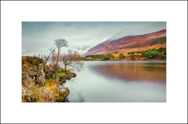 Early morning subdued light on Loch Affric Scottish Highlands by John Taggart Landscapes