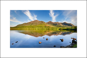 Lough Inagh Reflection in Connemara, County Galway by John Taggart Landscapes