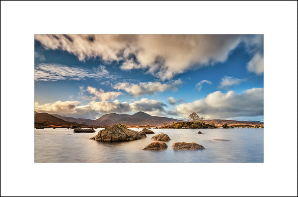 Loch na h-Achlaise at Ranoch Moor in the Highlands of Scotland by John Taggart Landscapes