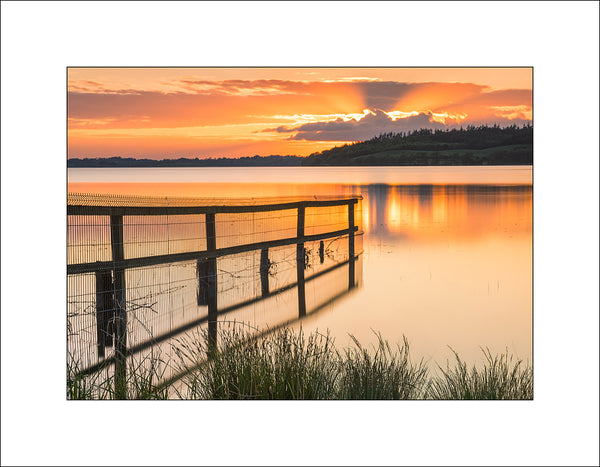 Sunset on beautiful Lough Lene in County Westmeath by John Taggart Landscapes