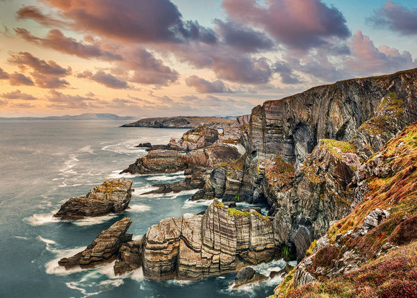 Mizen Head cliffs County Cork Ireland sunset Atlantic seascape print