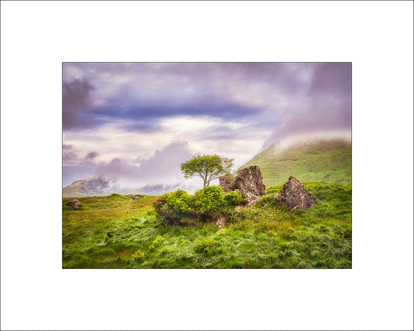 A misty morning among the mountains at the Delphi Vally in beautiful Connemara by John Taggart Landscapes