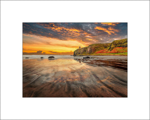 Mussenden Temple on the north Irish coast above Benone Beach  by John Taggart Irish landscape photography