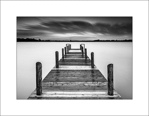 Oxford Island Jetty on Lough Neagh in County Armagh by John Taggart Landscapes