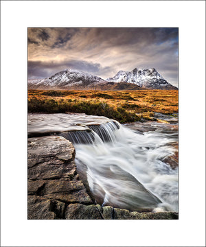 Autumn waterfalls on Rannoch Moor by John Taggart Landscapes