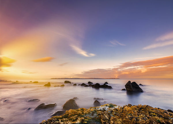 An Irish Landscape Print of Rathlin Island in County Antrim by John Taggart Landscapes