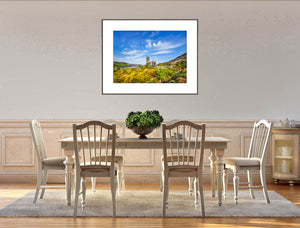 St John's Old Church set in the beautiful surroundings of The Poison Glen in Dunlewy County Donegal, printed and framed by John Taggart Landscapes