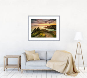 After Sunset at Dunquin Harbour, the most westerly settlement in Ireland by Irish landscape photographer John taggart producing fine art prints and wall art.