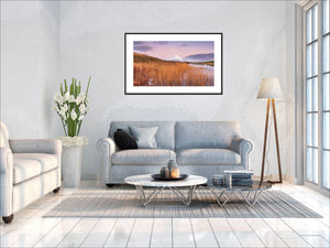 Mount Errigal in County Donegal Ireland in winter framed wall art by John Taggart Landscapes