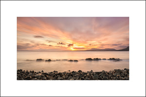 Sunrise across Bunduff Strand in County Sligo Ireland  by John Taggart Landscapes