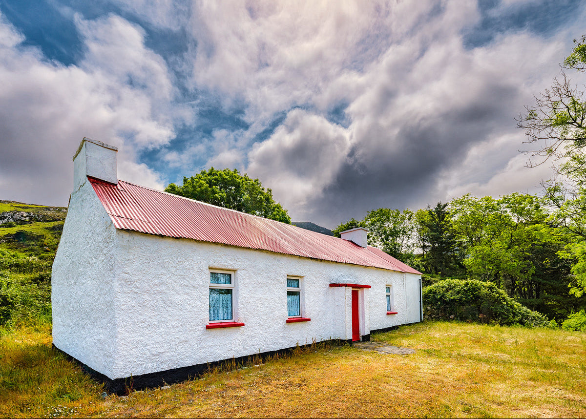 Tin Roof Cottage on the Inishowen Peninsula County Donegal by Irish Landscape Photographer John Taggart