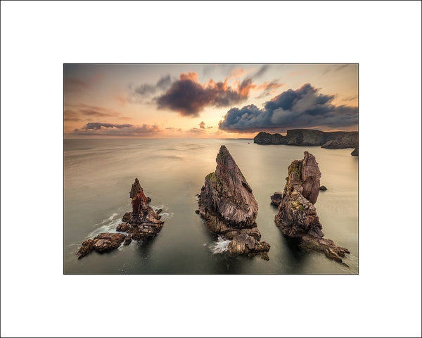 Sunrise at Tory Island Sea Stacks County Donegal by John Taggart Landscapes