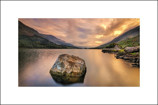 Reflected Boulder in the Black Vally Killarney County Kerry by John Taggart Landscapes