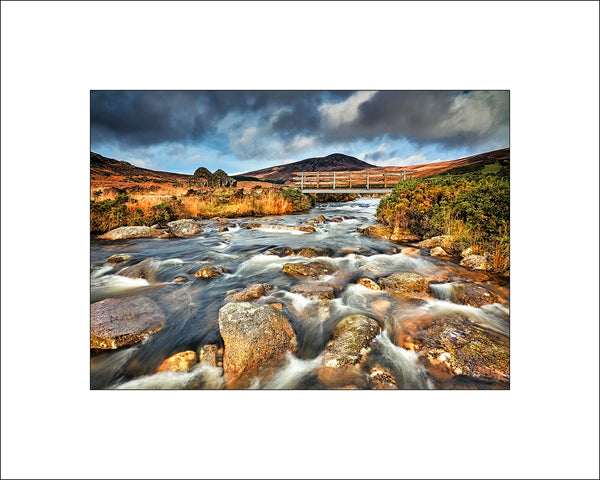 Wooden Bridge approaching the beautiful Wicklow Gap by John Taggart Landscapes