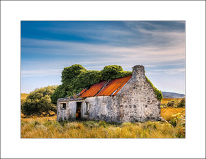 A old abandoned cottage still standing in Connemara Co Galway Ireland by John Taggart Landscape Photography