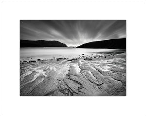 Clogher Strand Co Kerry in mono by John Taggart Landscapes
