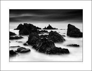 Black & White landscape of the Copper Coast Waterford Ireland by John Taggart