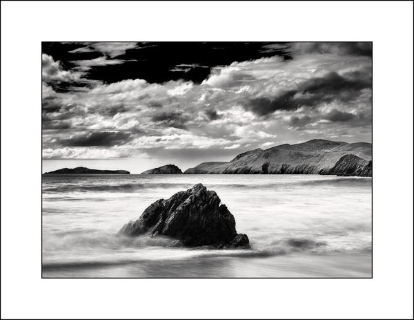 Black & White Landscape Photography of Coumeenoole Bay Co, Kerry Ireland