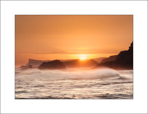 Sunrise looking onto Fairhead Co Antrim Northern Ireland by Irish landscape Photographer John Taggart