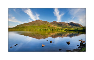 Lough Inagh Reflection in Connemara Co Galway ireland by landscape photographer John Taggart