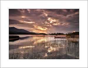 Lough Leane sunset Co kerry Ireland by Irish landscape Photographer John Taggart