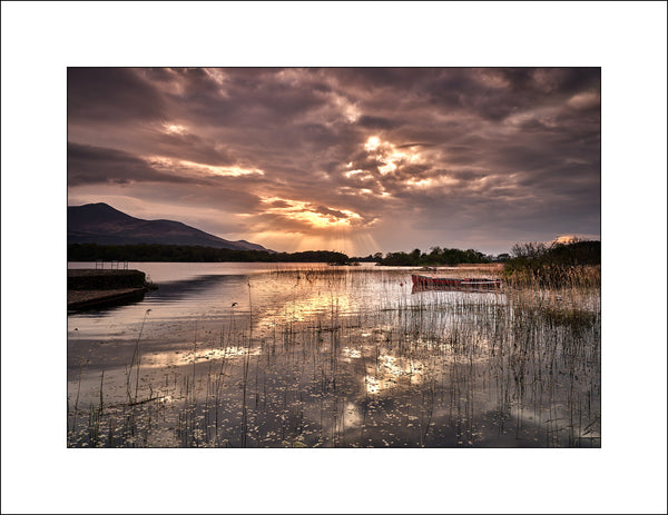 Lough Leane sunset Co kerry Ireland by Irish landscape Photographer John Taggart
