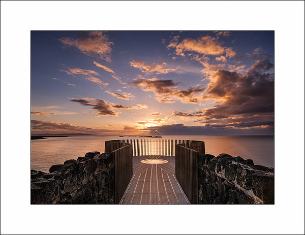 Sunset at Magheracross viewpoint Co Antrim Ireland by Irish Landscape Photographer John Taggart