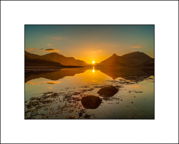Pap of Glencoe Sunrise from the banks of Loch Leven in the Highlands Of Scotland by John Taggart Landscape Photography