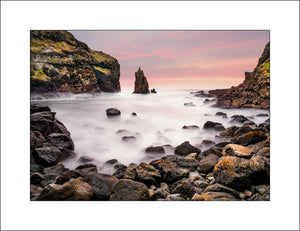 Sunset at Portcoon near the Giants Causeway Co Antrim Northern Ireland by John Taggart Landscape Photography