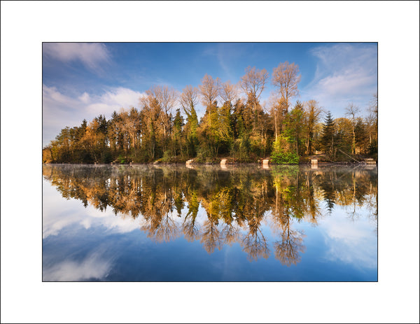 The River Bann Co Derry reflected in morning light by  John Taggart Landscape Photography